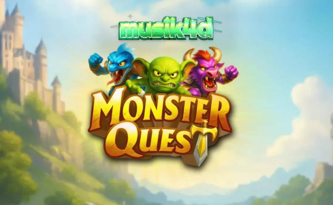 Pemandangan kastil abad pertengahan dalam permainan slot Monster Quest